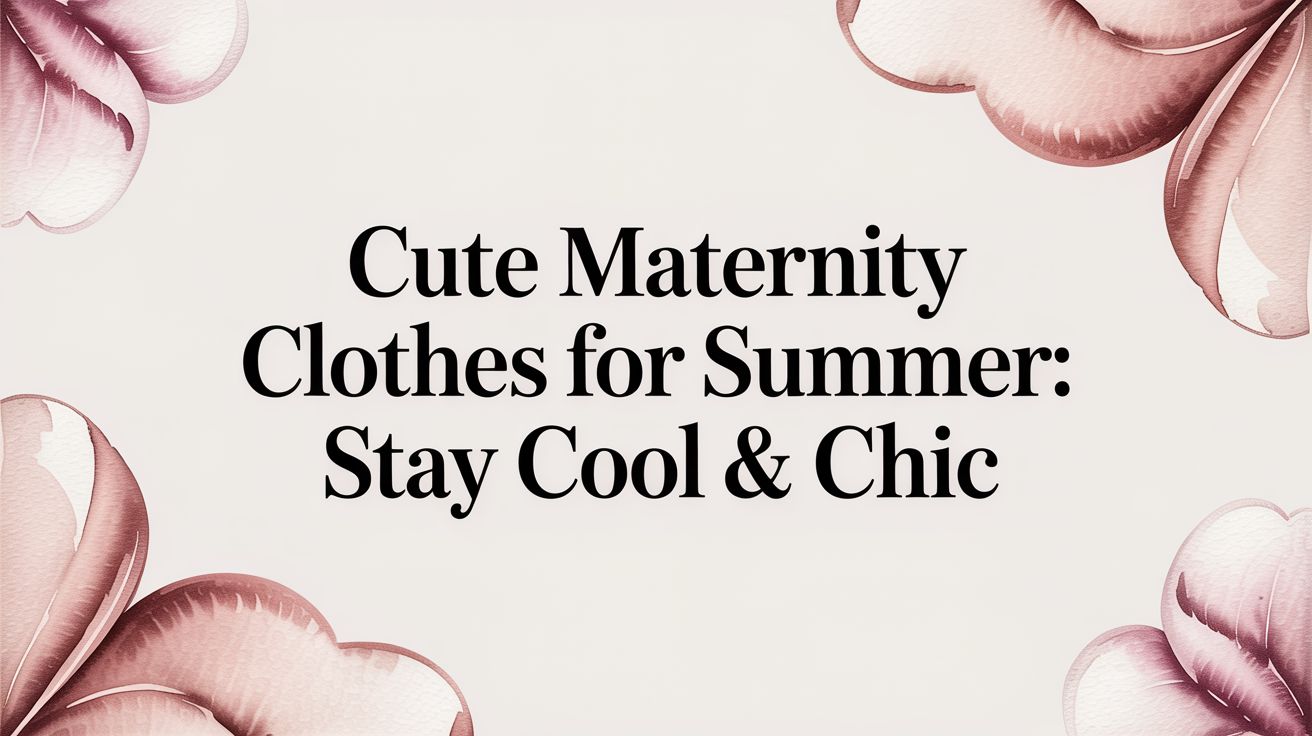 Cute Maternity Clothes for Summer: Stay Cool & Chic