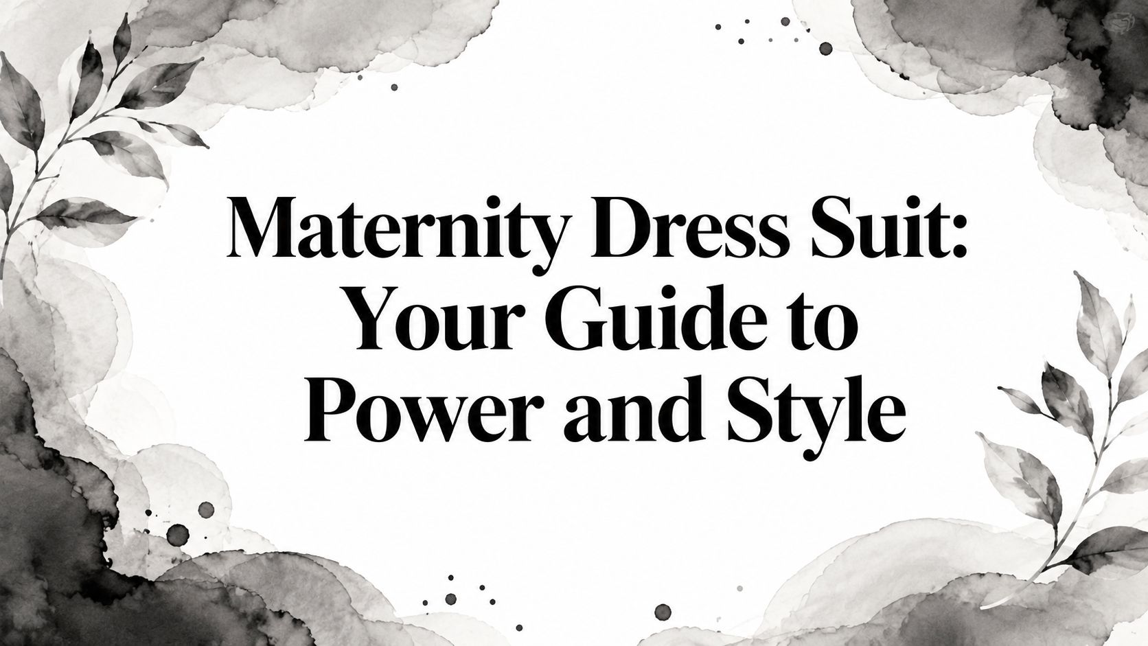 Maternity Dress Suit: Your Guide to Power and Style