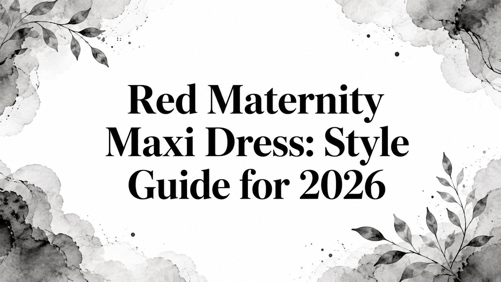 Red Maternity Maxi Dress: Style Guide for 2026